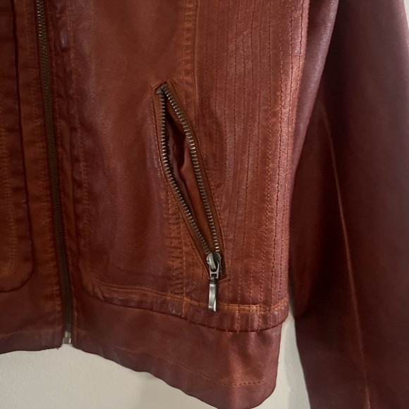 Vintage Bernardo Collection Brown Leather Jacket - Picture 6 of 12